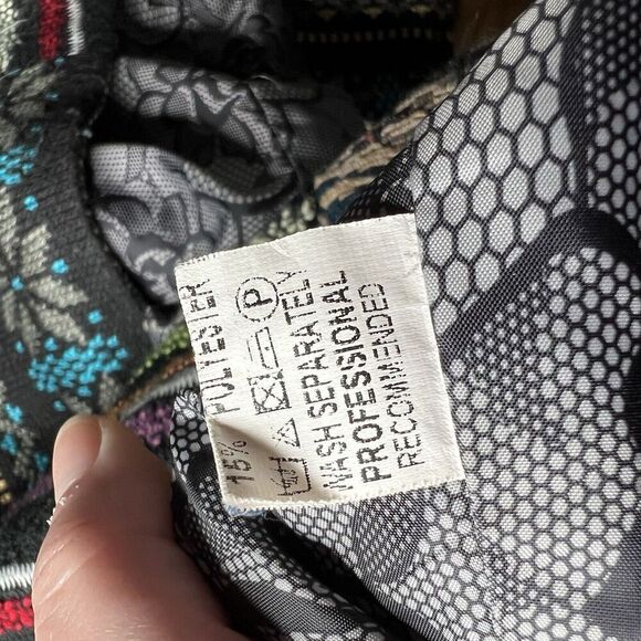 Carmen Patchwork Tapestry Coat Womens Small Boho Art to Wear Made In Brazil - Picture 9 of 12